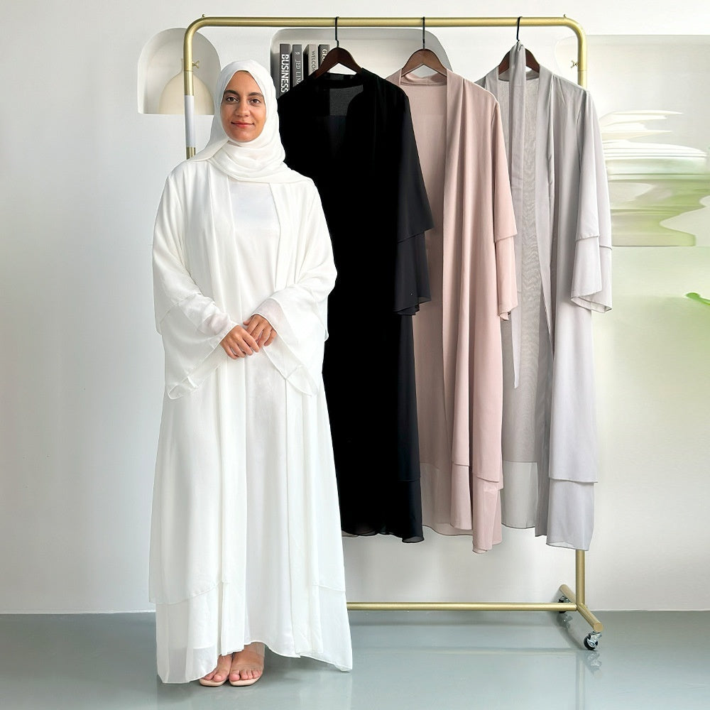 Breathable Cardigan Robe Dress Dubai Style