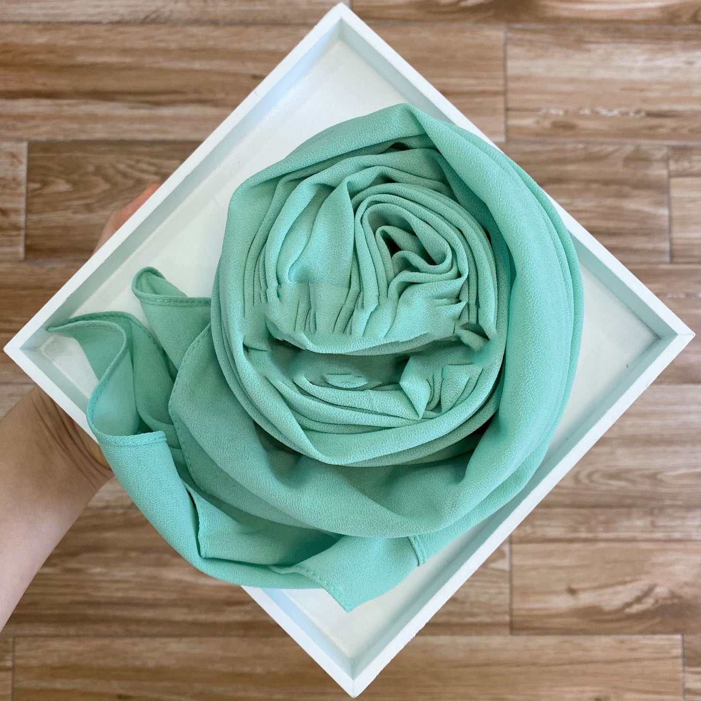 Solid Pearl Chiffon Women’s Fashion Scarf