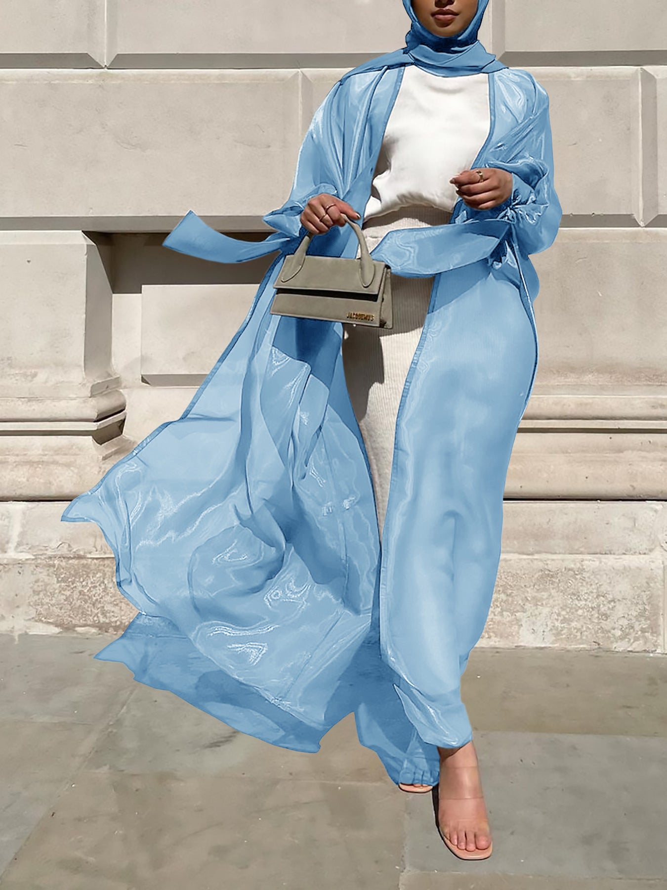 Puff Sleeve Dubai Elegant Coat for Women