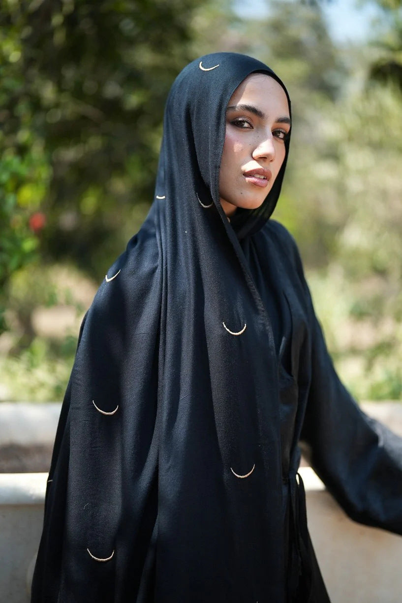 Satin Printed Head Wrap Scarf Elegant Shawl