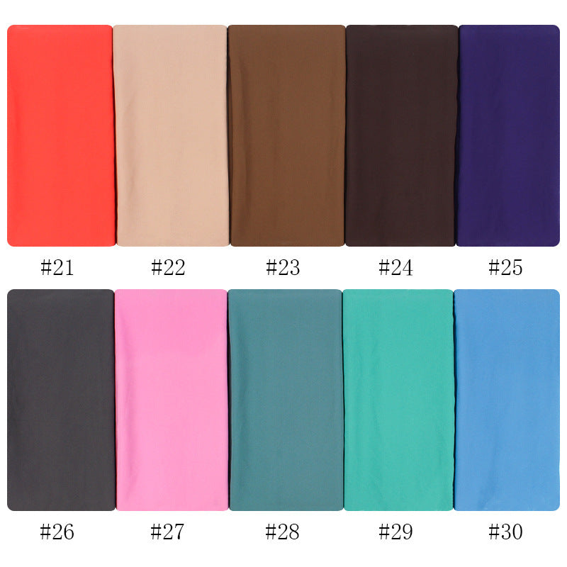 Pearl Chiffon Monochrome Women Scarf
