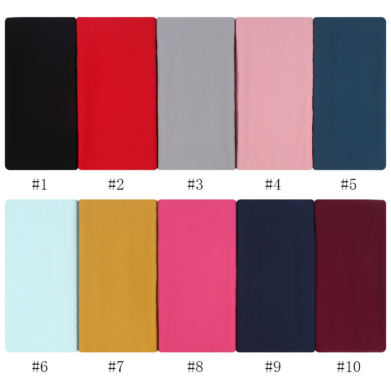 Pearl Chiffon Monochrome Women Scarf