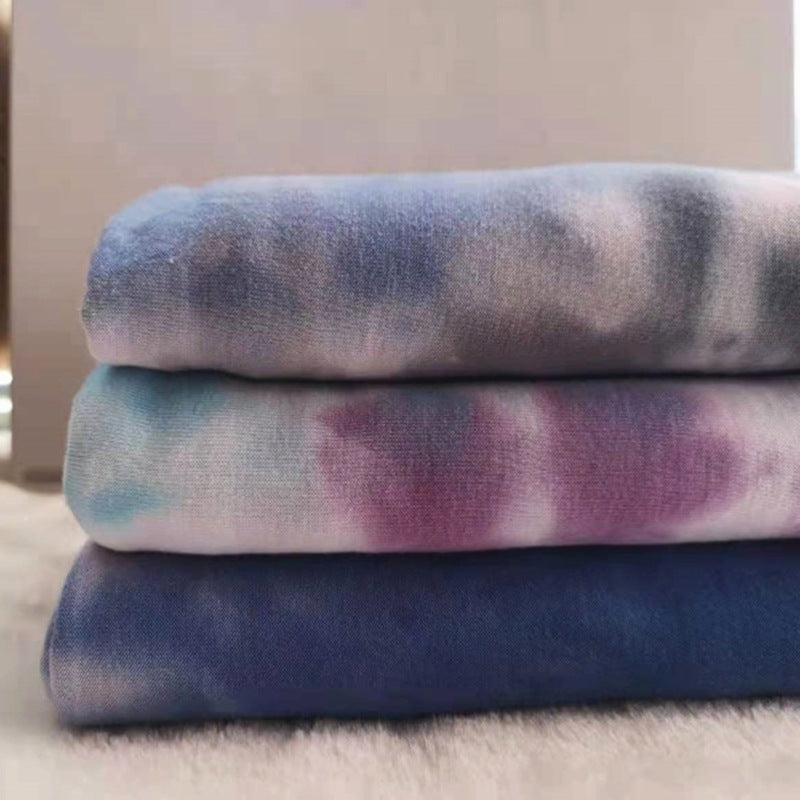 Cotton Modal Tie-Dye Jersey Shawl Scarf Wrap