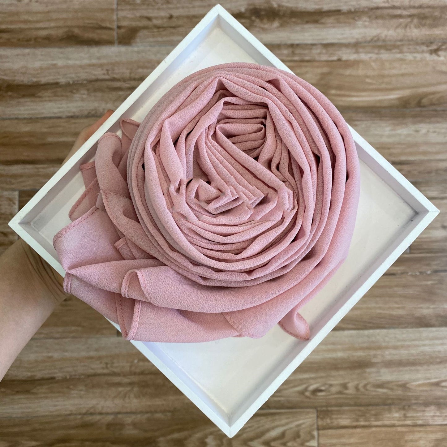 Solid Pearl Chiffon Women’s Fashion Scarf