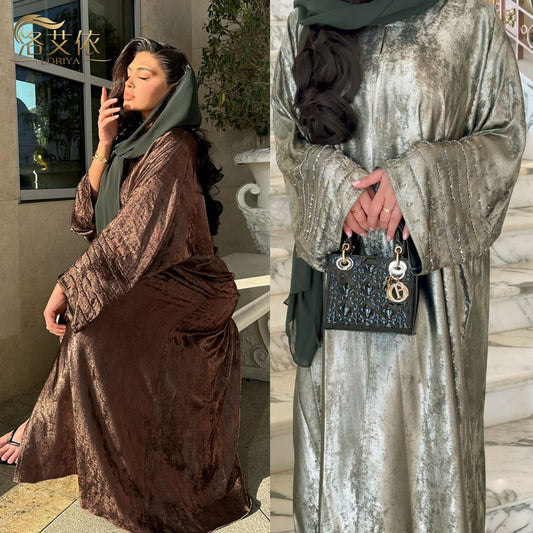 Stitching Elegant Turkish Robe Dress Dubai