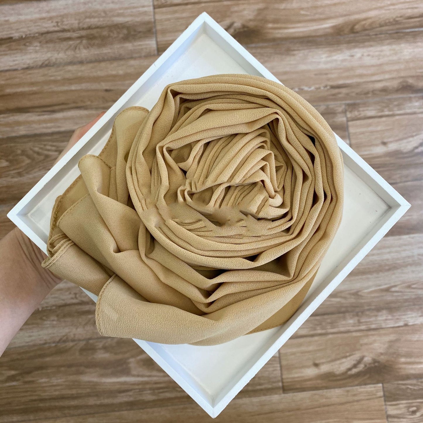 Solid Pearl Chiffon Women’s Fashion Scarf