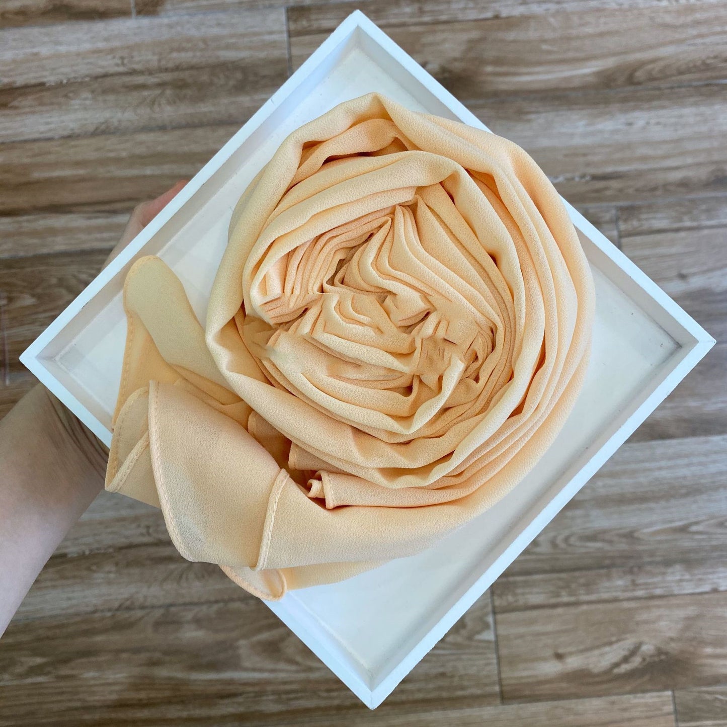 Solid Pearl Chiffon Women’s Fashion Scarf