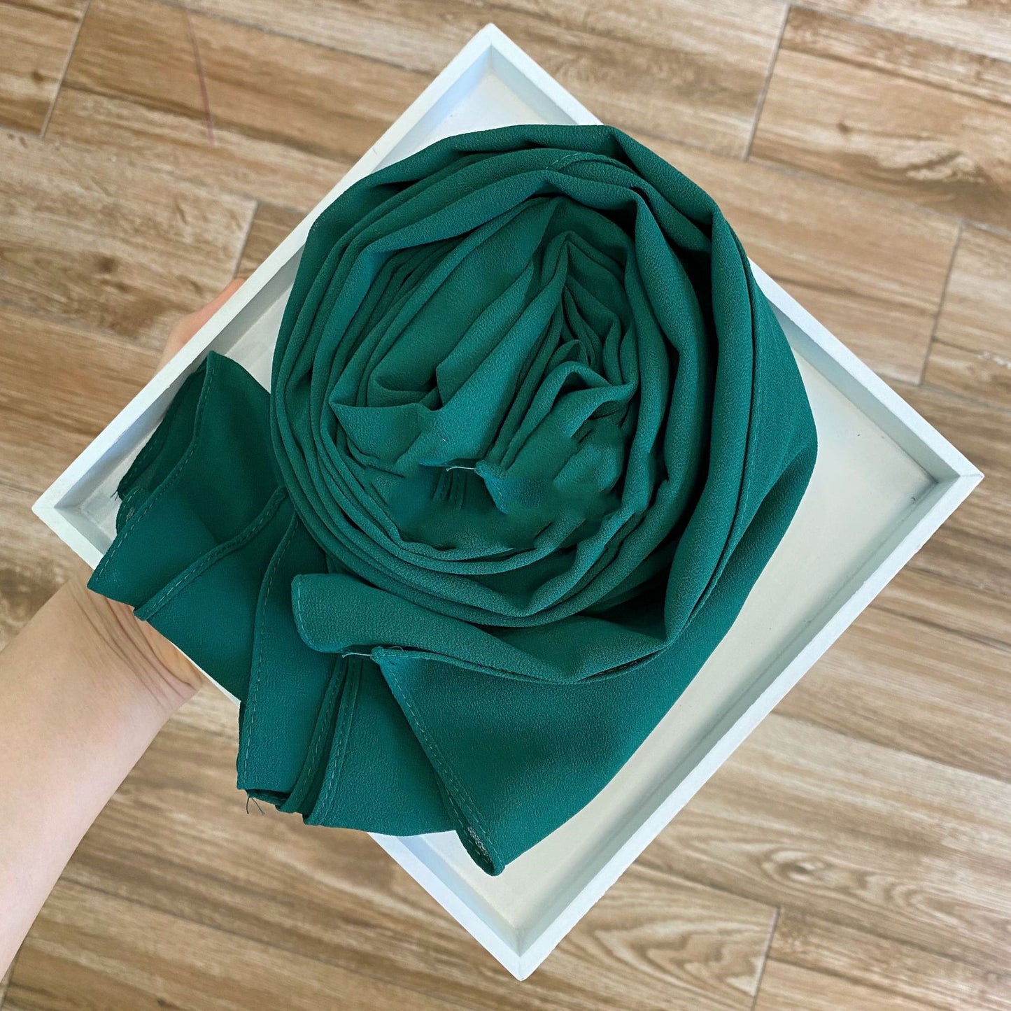 Solid Pearl Chiffon Women’s Fashion Scarf