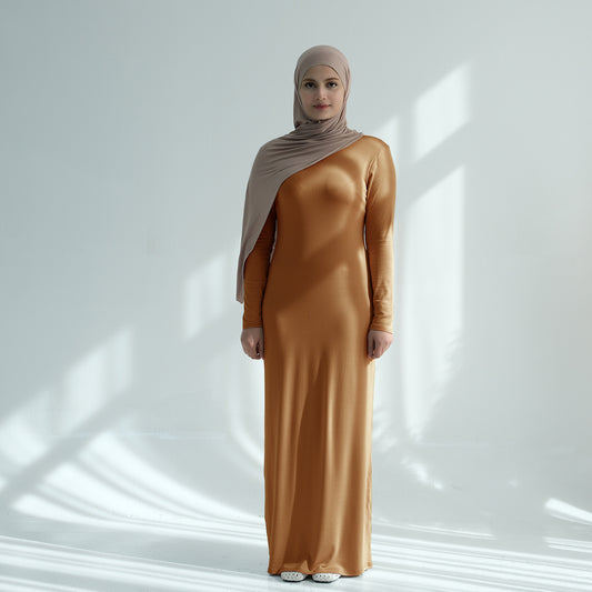 Modal Cotton Solid Color Dress For Women