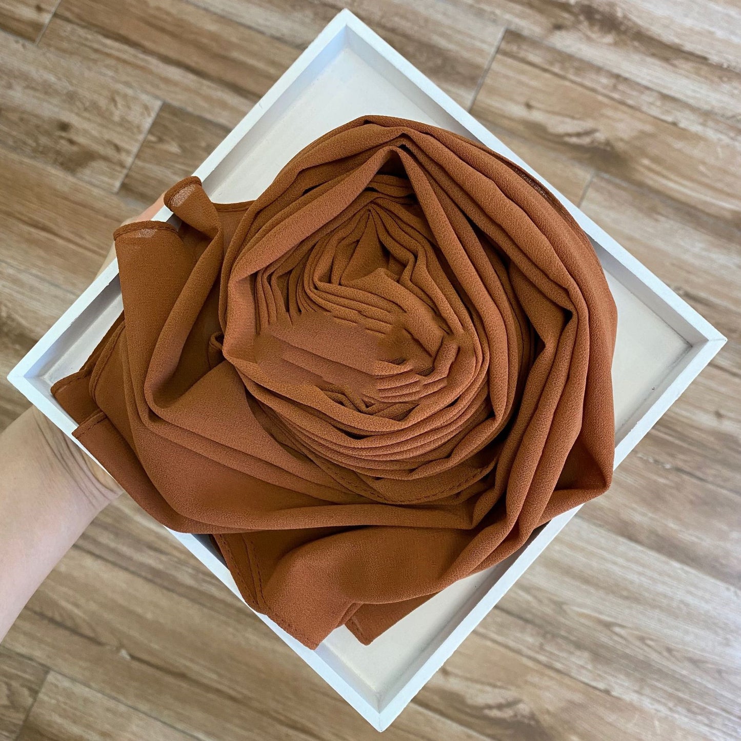 Solid Pearl Chiffon Women’s Fashion Scarf