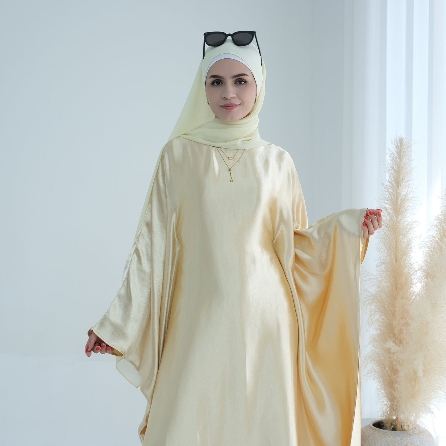 Bright Elegant Long Dress for Dubai Women