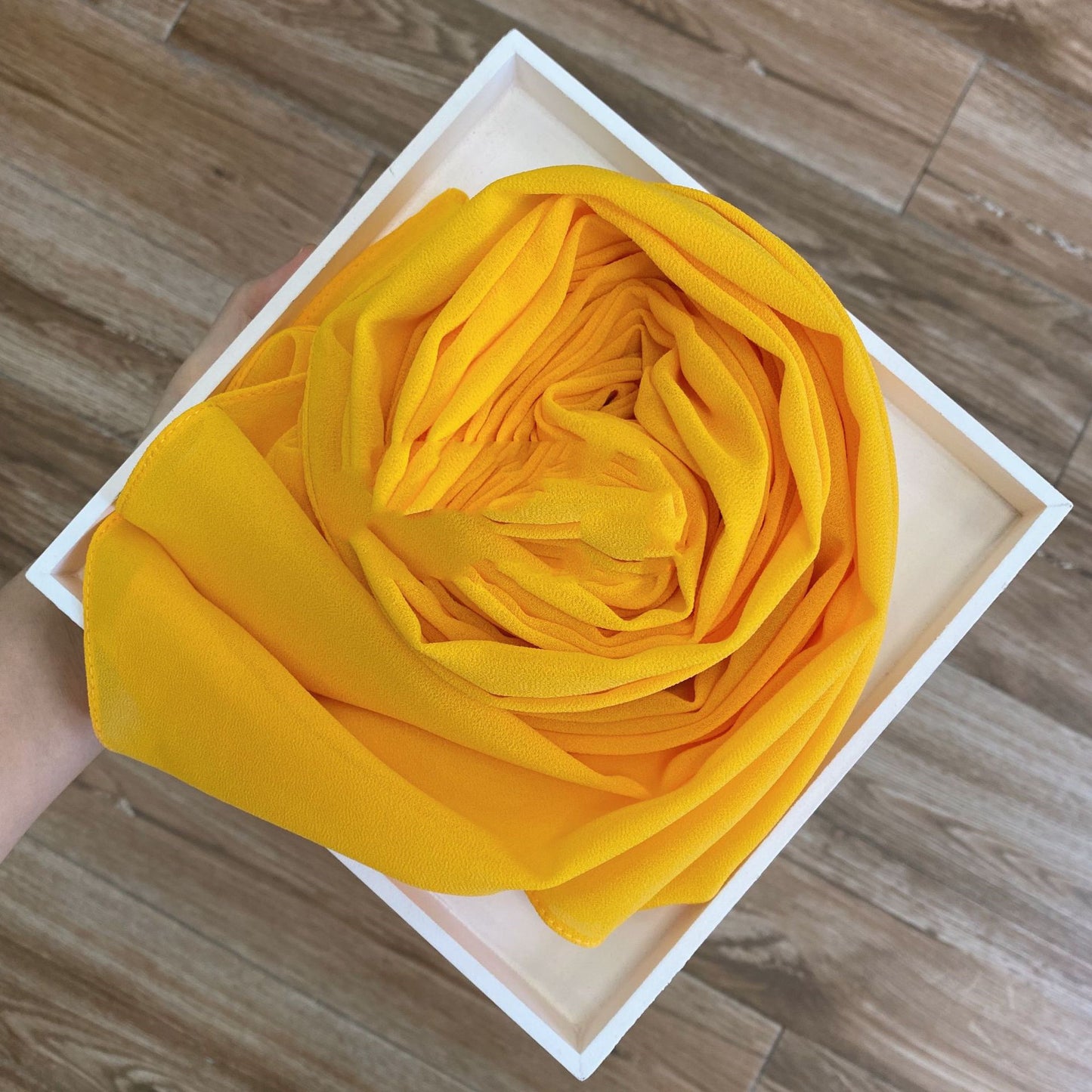 Solid Pearl Chiffon Women’s Fashion Scarf