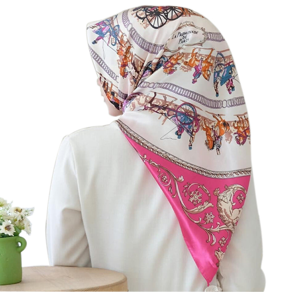 Big Square Fashion Simulation Silk Scarf Women