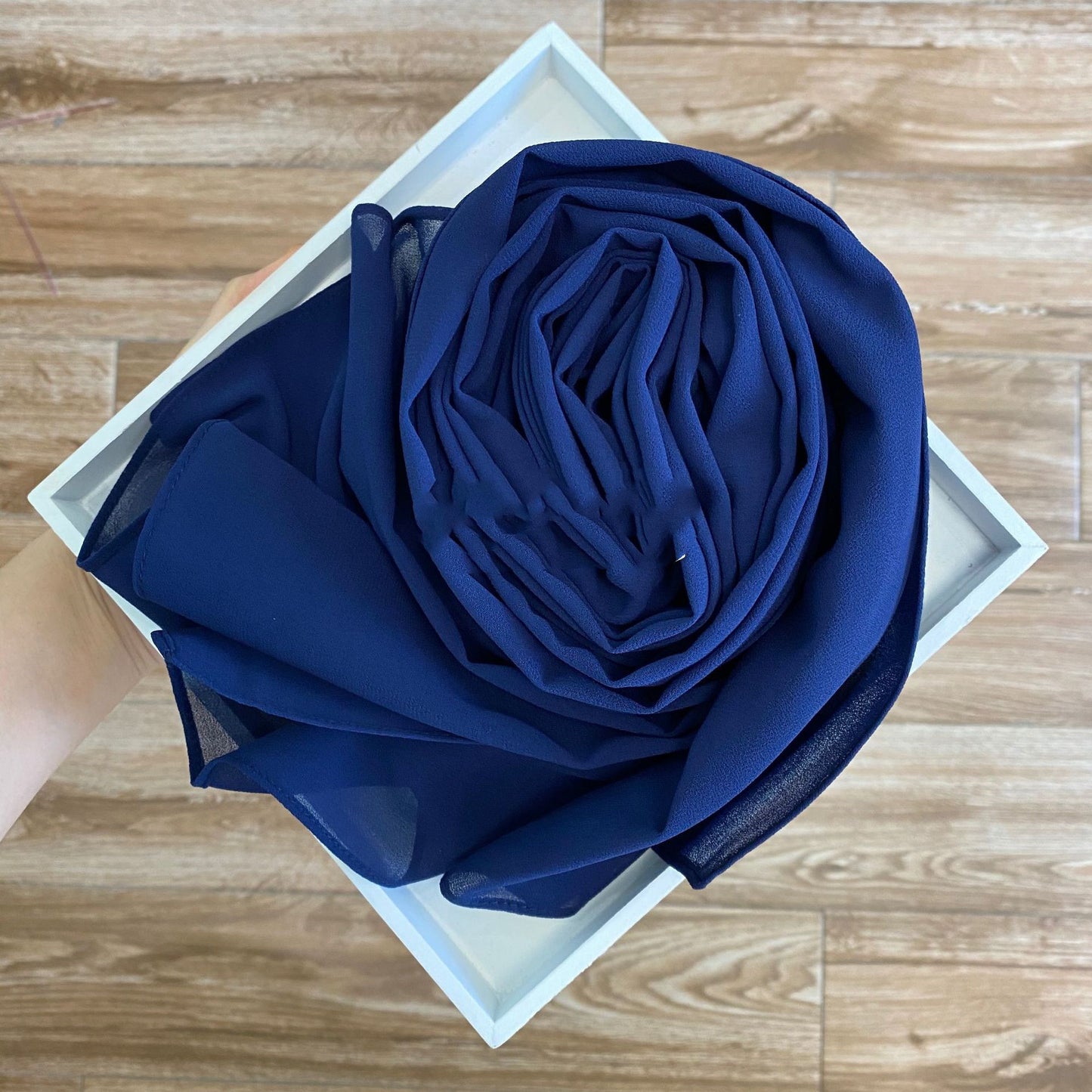 Solid Pearl Chiffon Women’s Fashion Scarf
