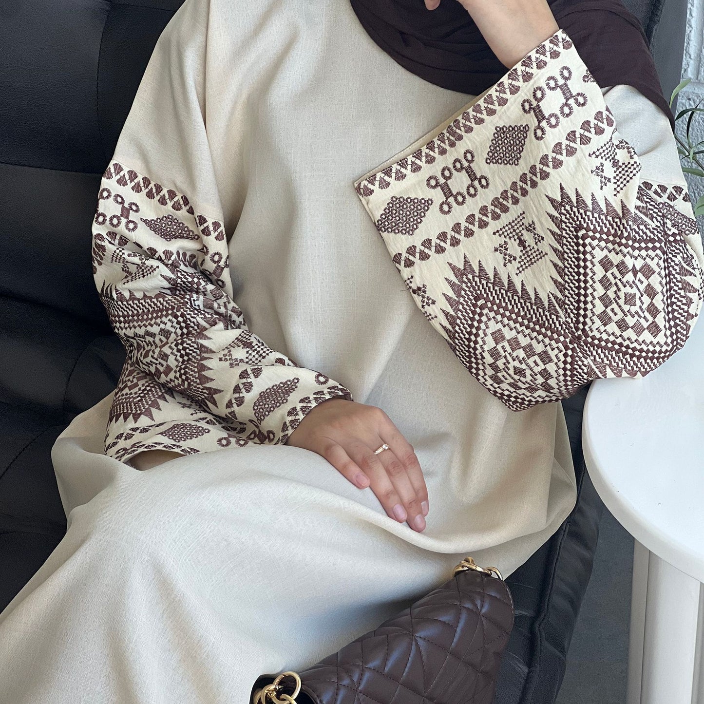 Embroidered Turkish Party Robe Dress Dubai