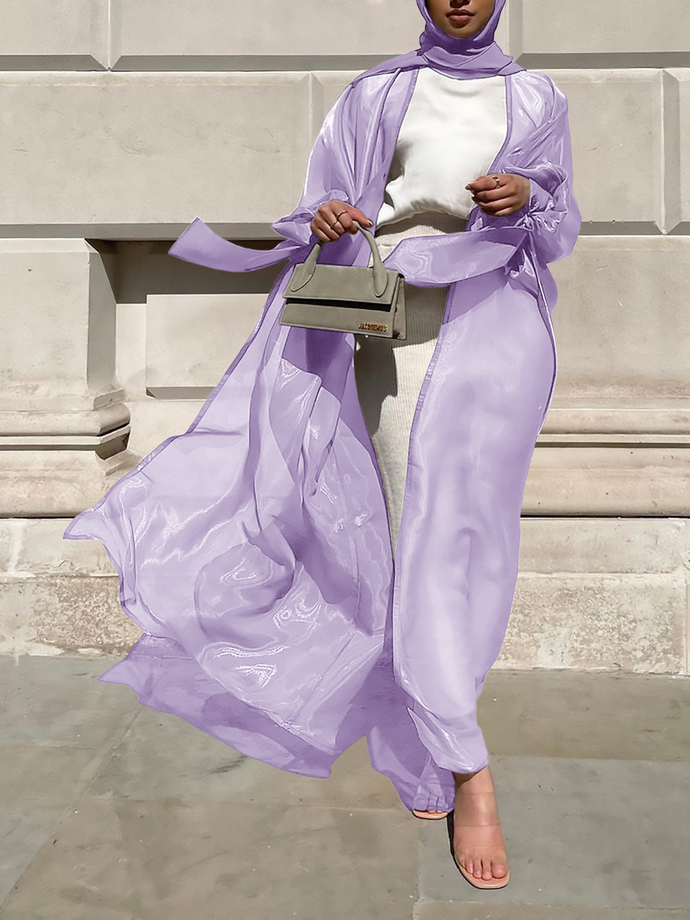 Puff Sleeve Dubai Elegant Coat for Women