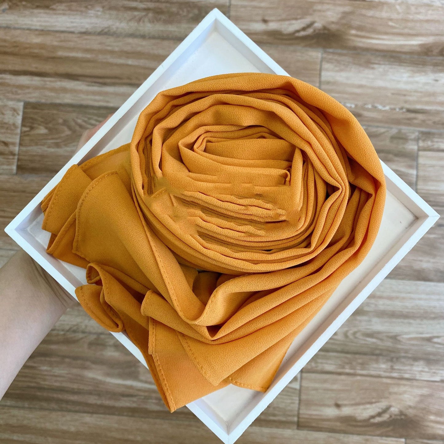 Solid Pearl Chiffon Women’s Fashion Scarf