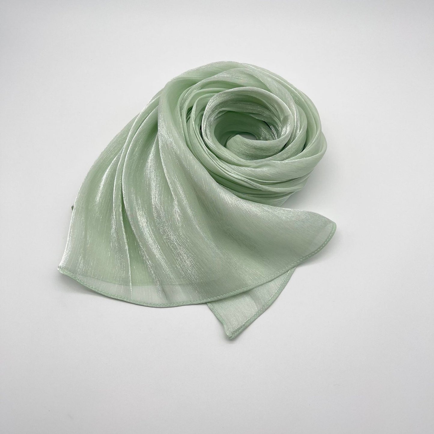 Shiny Satin Fashion Scarf Elegant Malay Style