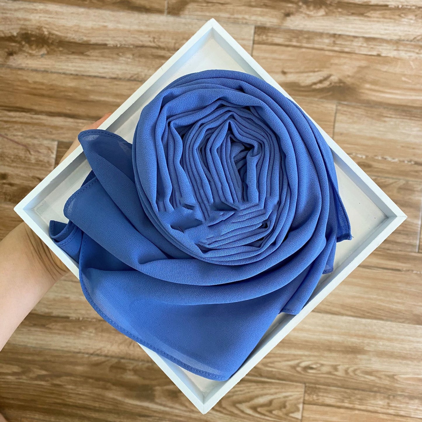 Solid Pearl Chiffon Women’s Fashion Scarf