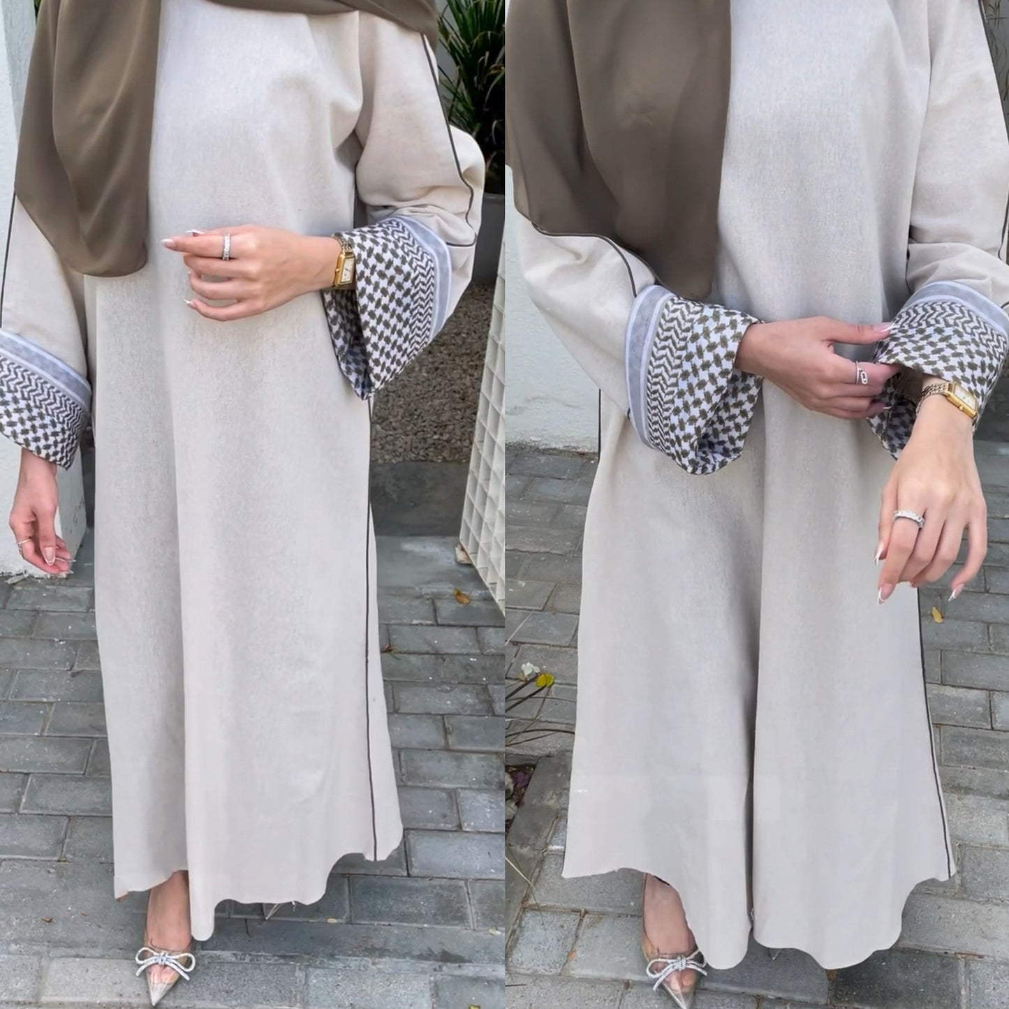 Stitching Series Elegant Robe Dress Dubai