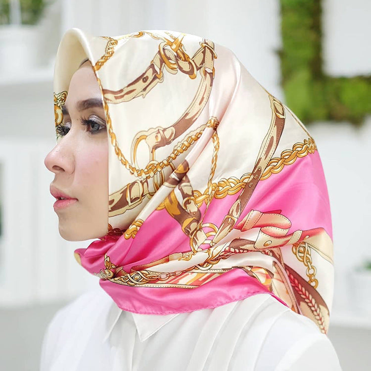 Big Square Fashion Simulation Silk Scarf Women