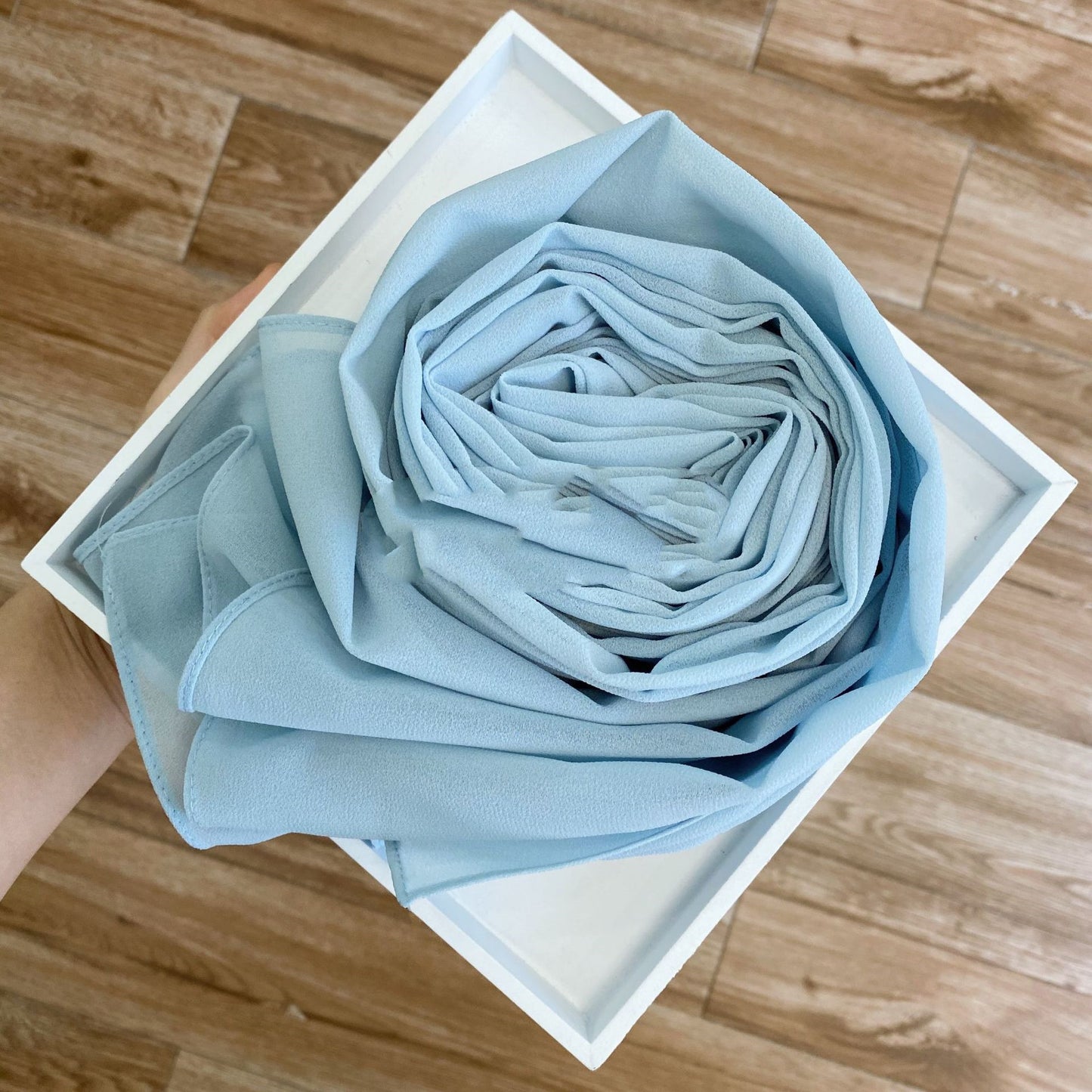 Solid Pearl Chiffon Women’s Fashion Scarf