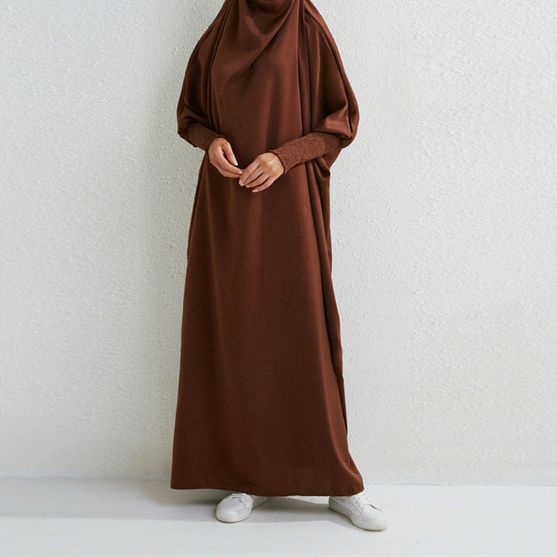 Swing Solid Color Dress Robe Dubai Collection