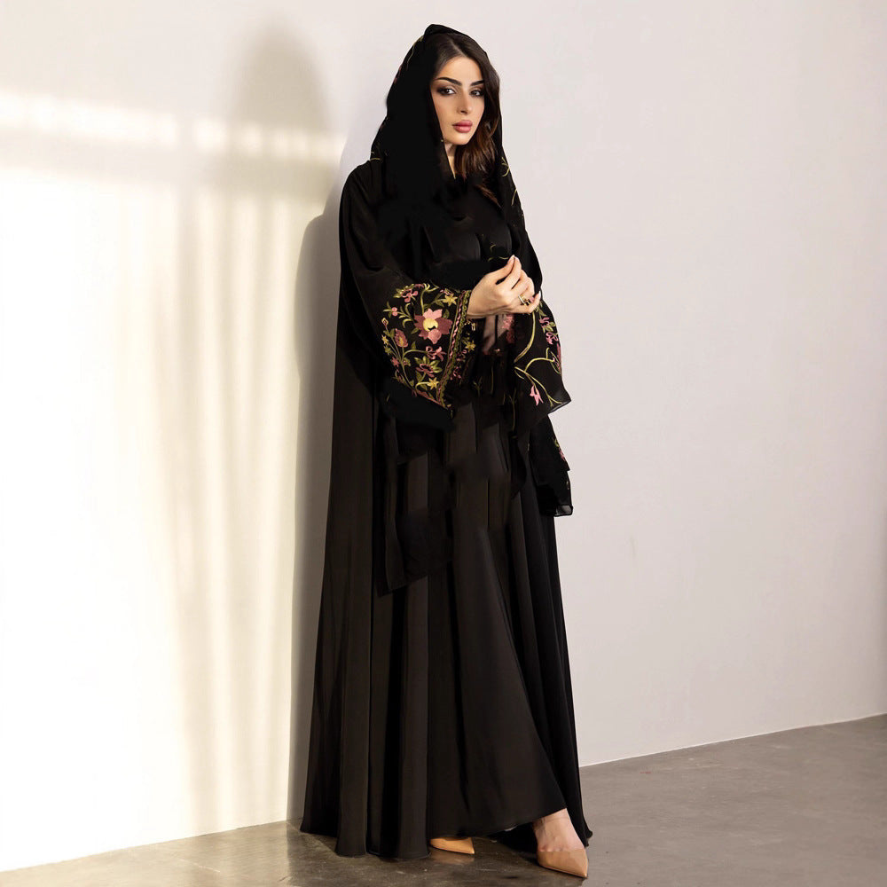 Women Embroidered Robe Outerwear Dubai Wear