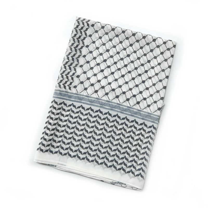 Chiffon Plaid Printed Arabic Style Fashion Scarf