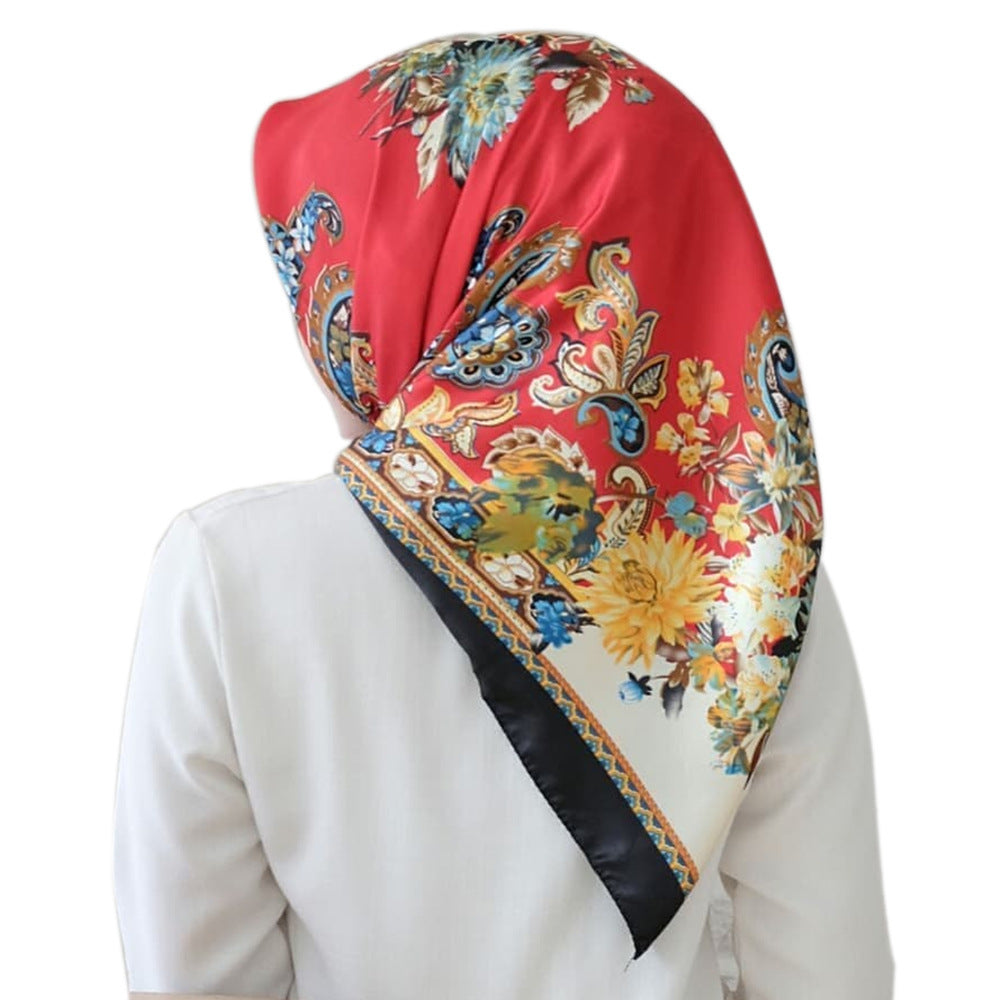 Big Square Fashion Simulation Silk Scarf Women