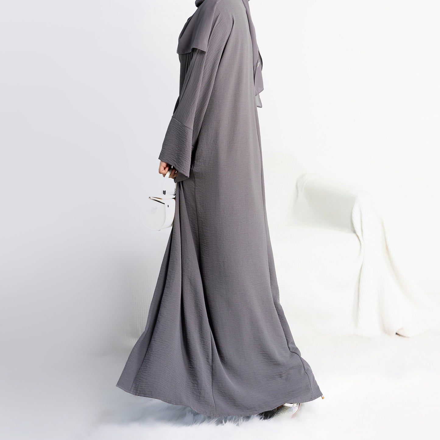 Two-Piece Tie Robe Set in Dubai Modest Wear