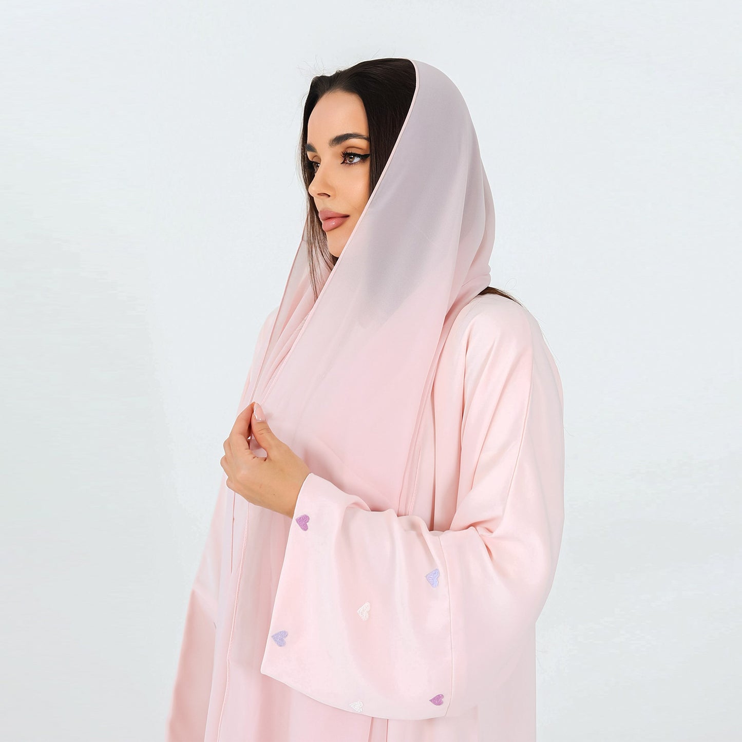Love Embroidered Cardigan Robe Dress Dubai