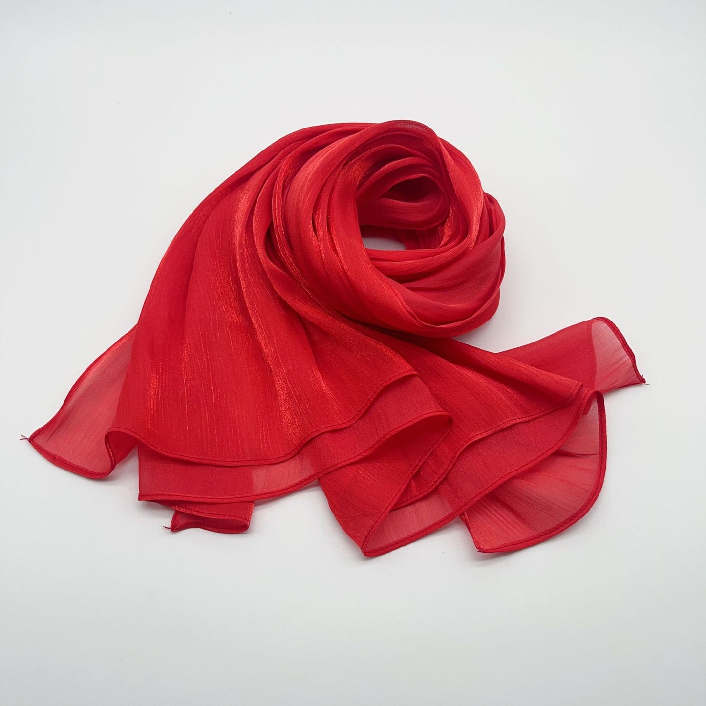 Shiny Satin Fashion Scarf Elegant Malay Style