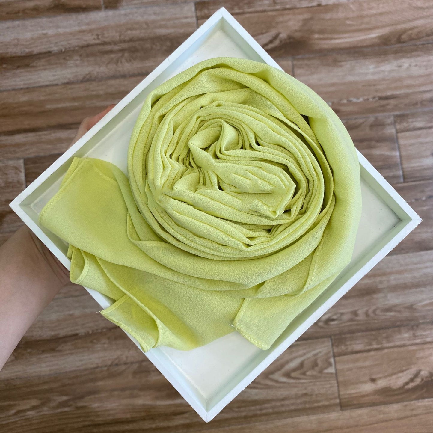 Solid Pearl Chiffon Women’s Fashion Scarf