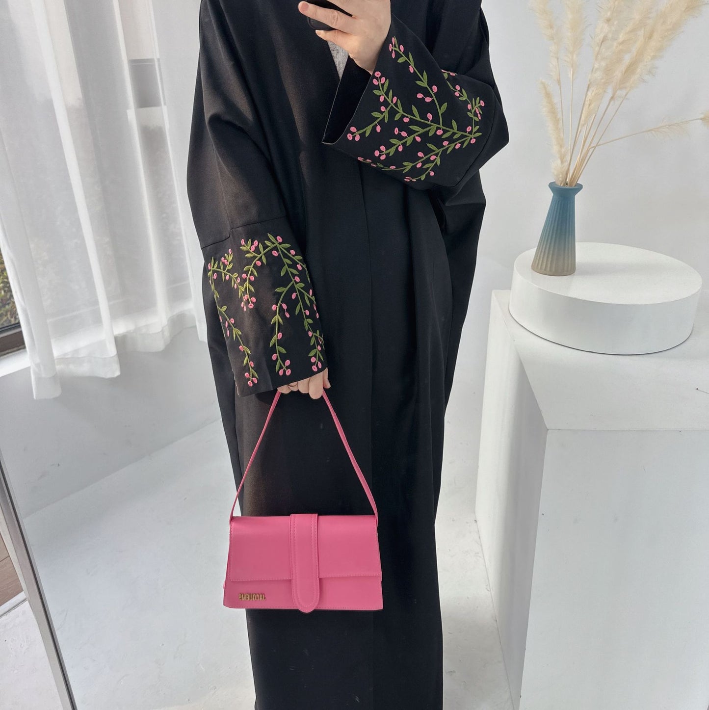 Flower Embroidered Cardigan Dress Dubai