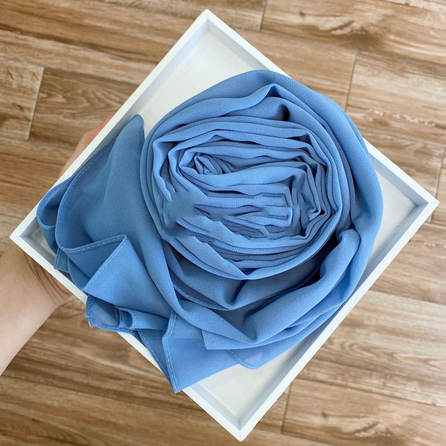 Solid Pearl Chiffon Women’s Fashion Scarf