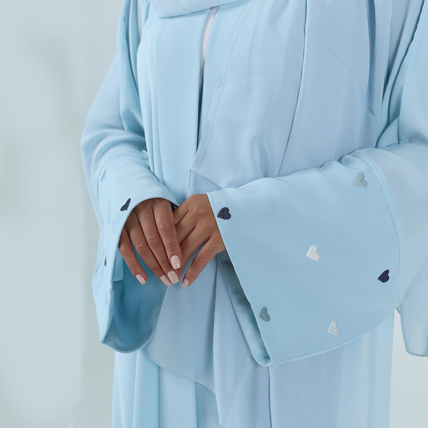 Love Embroidered Cardigan Robe Dress Dubai