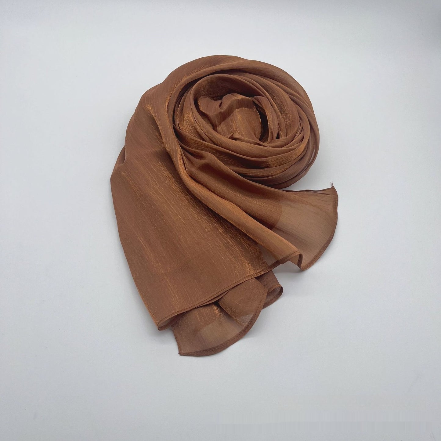 Shiny Satin Fashion Scarf Elegant Malay Style