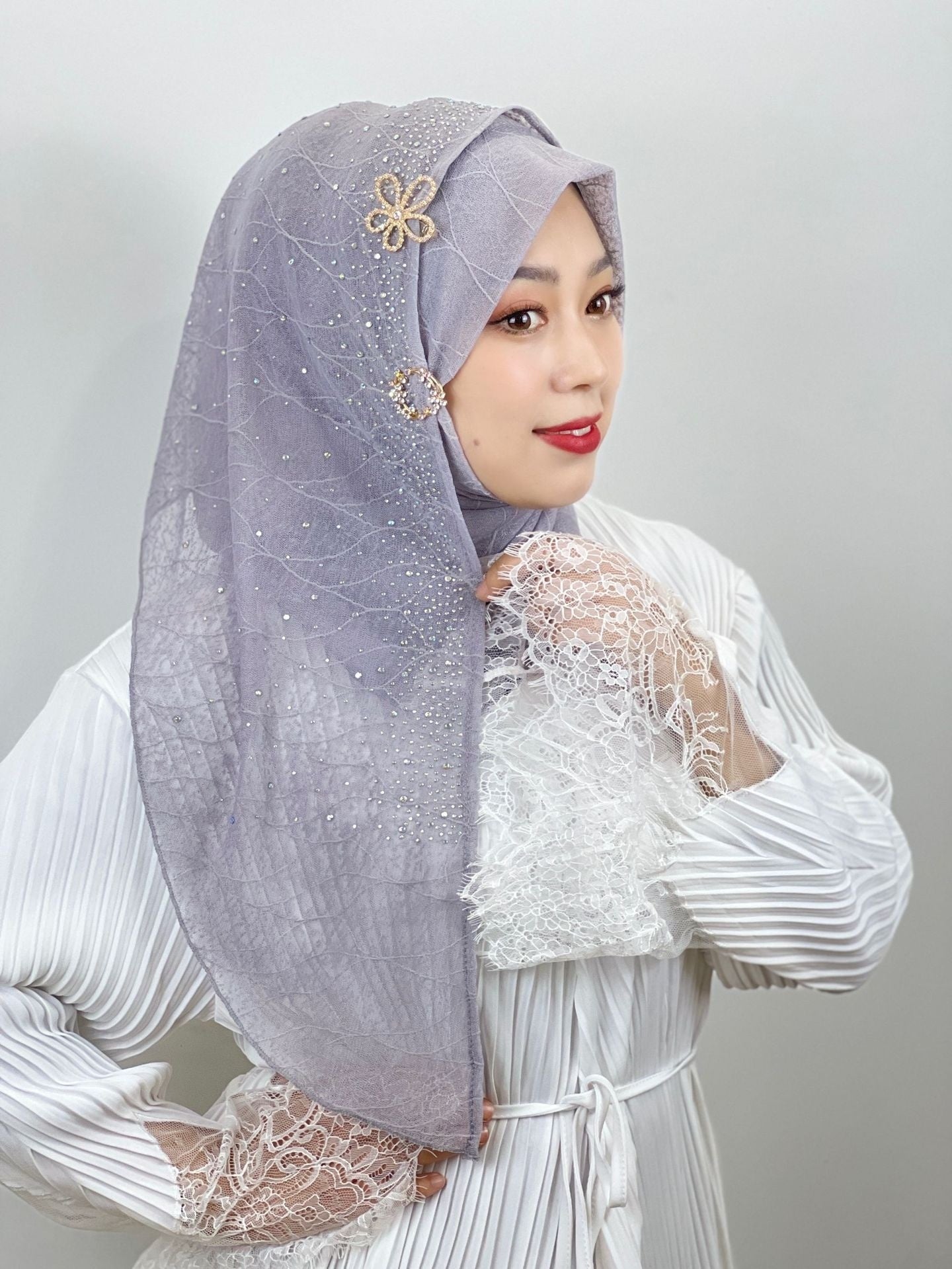 Light Diamond Women’s Baotou Fashion Scarf