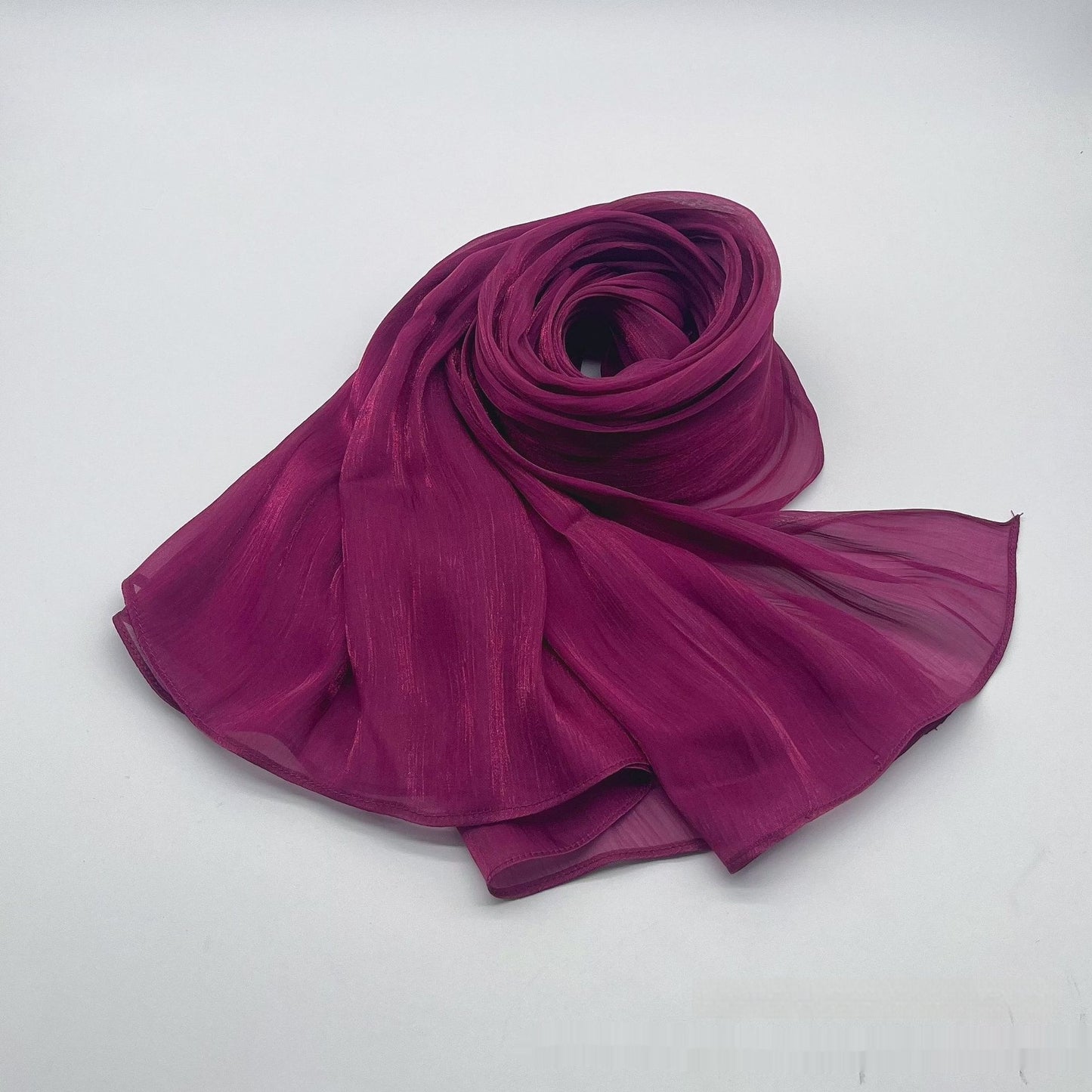 Shiny Satin Fashion Scarf Elegant Malay Style