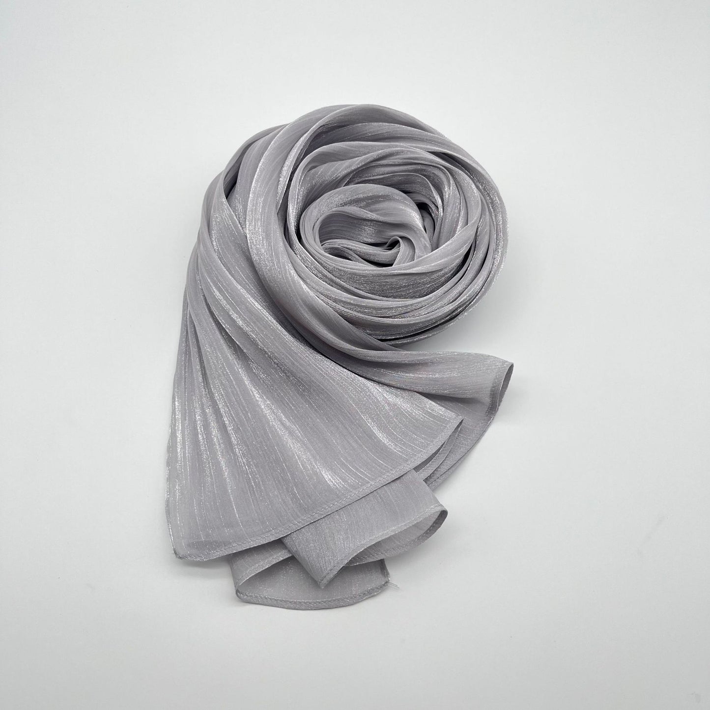 Shiny Satin Fashion Scarf Elegant Malay Style