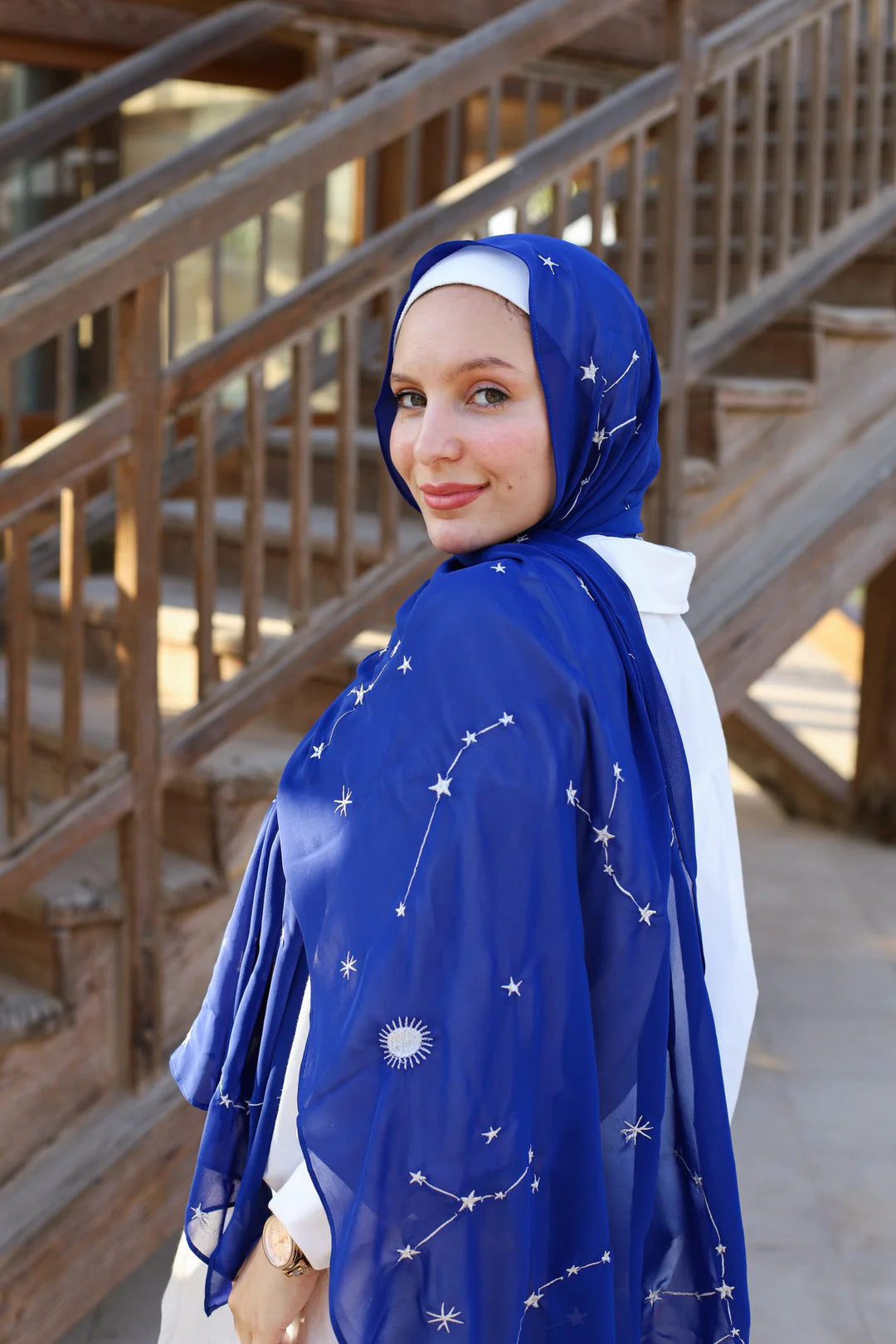 Satin Printed Head Wrap Scarf Elegant Shawl