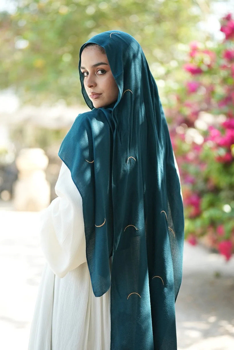 Satin Printed Head Wrap Scarf Elegant Shawl