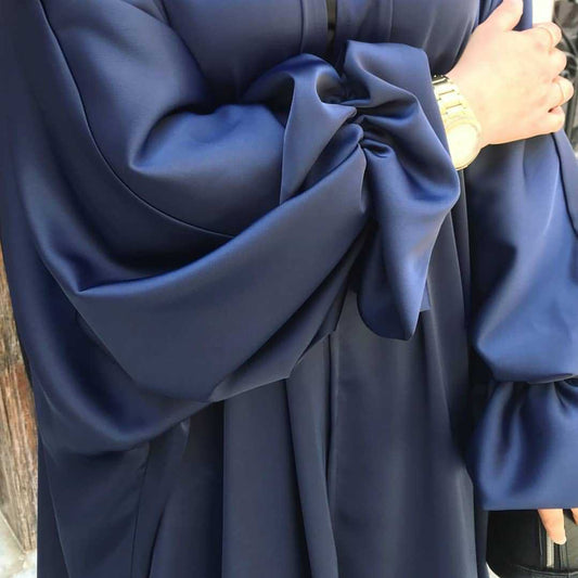 Puff Sleeve Elegant Cardigan Dress Dubai