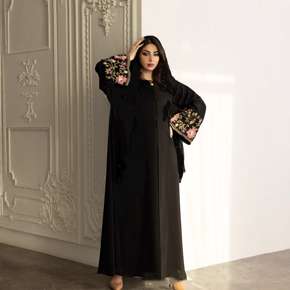 Women Embroidered Robe Outerwear Dubai Wear