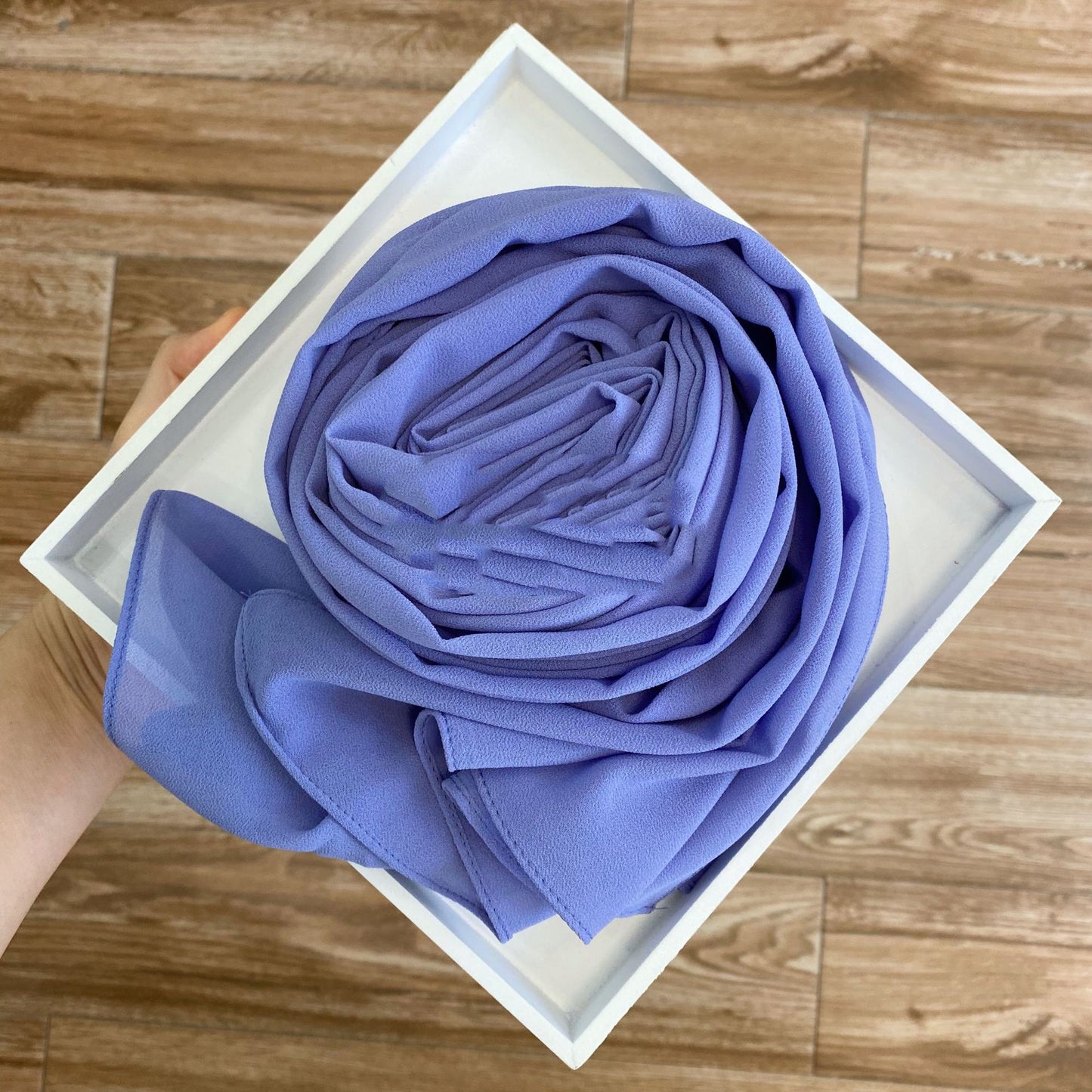 Solid Pearl Chiffon Women’s Fashion Scarf