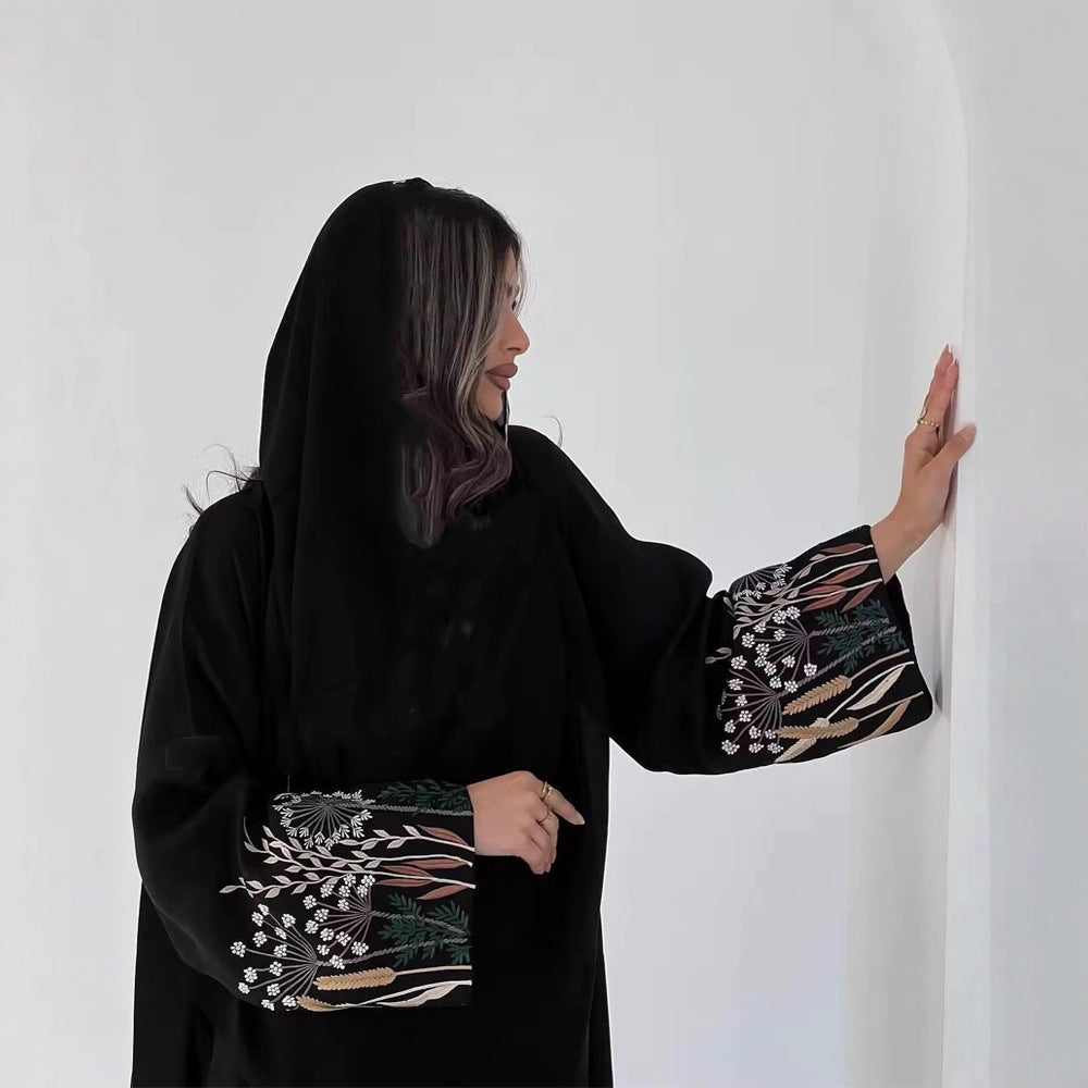 Women Embroidered Robe Outerwear Dubai Wear
