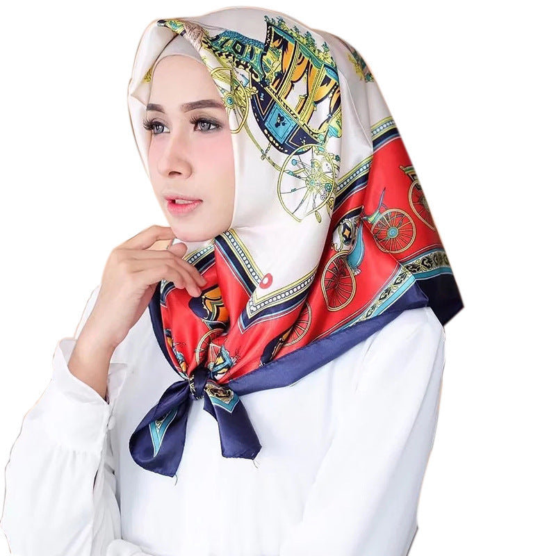 Big Square Fashion Simulation Silk Scarf Women
