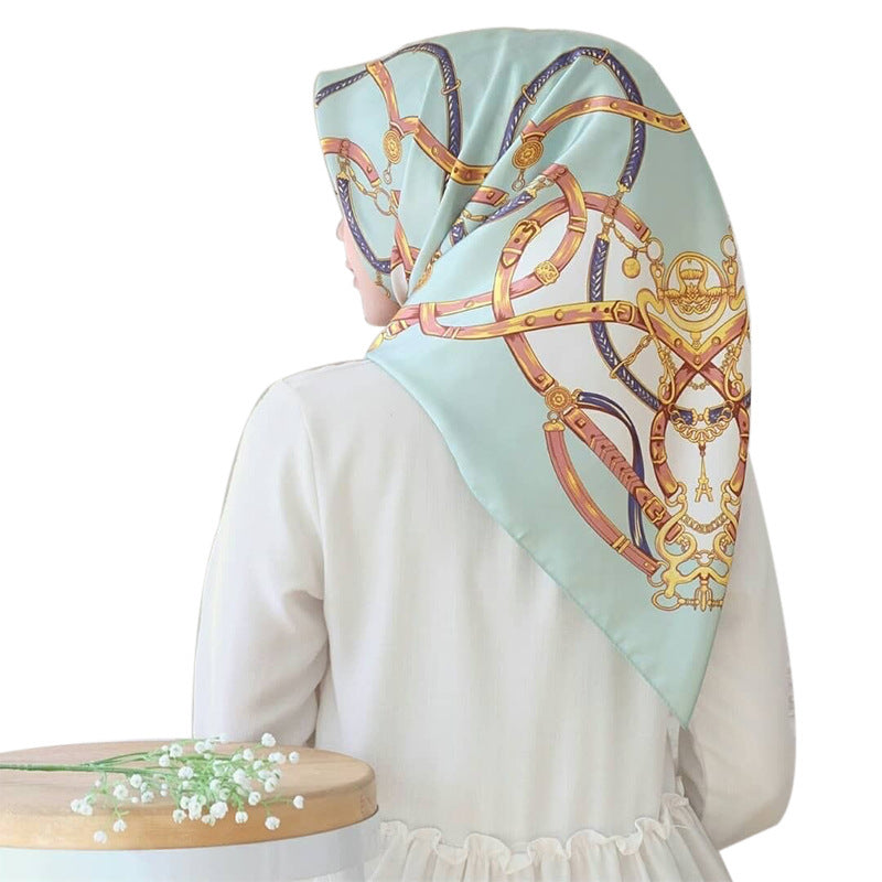 Big Square Fashion Simulation Silk Scarf Women