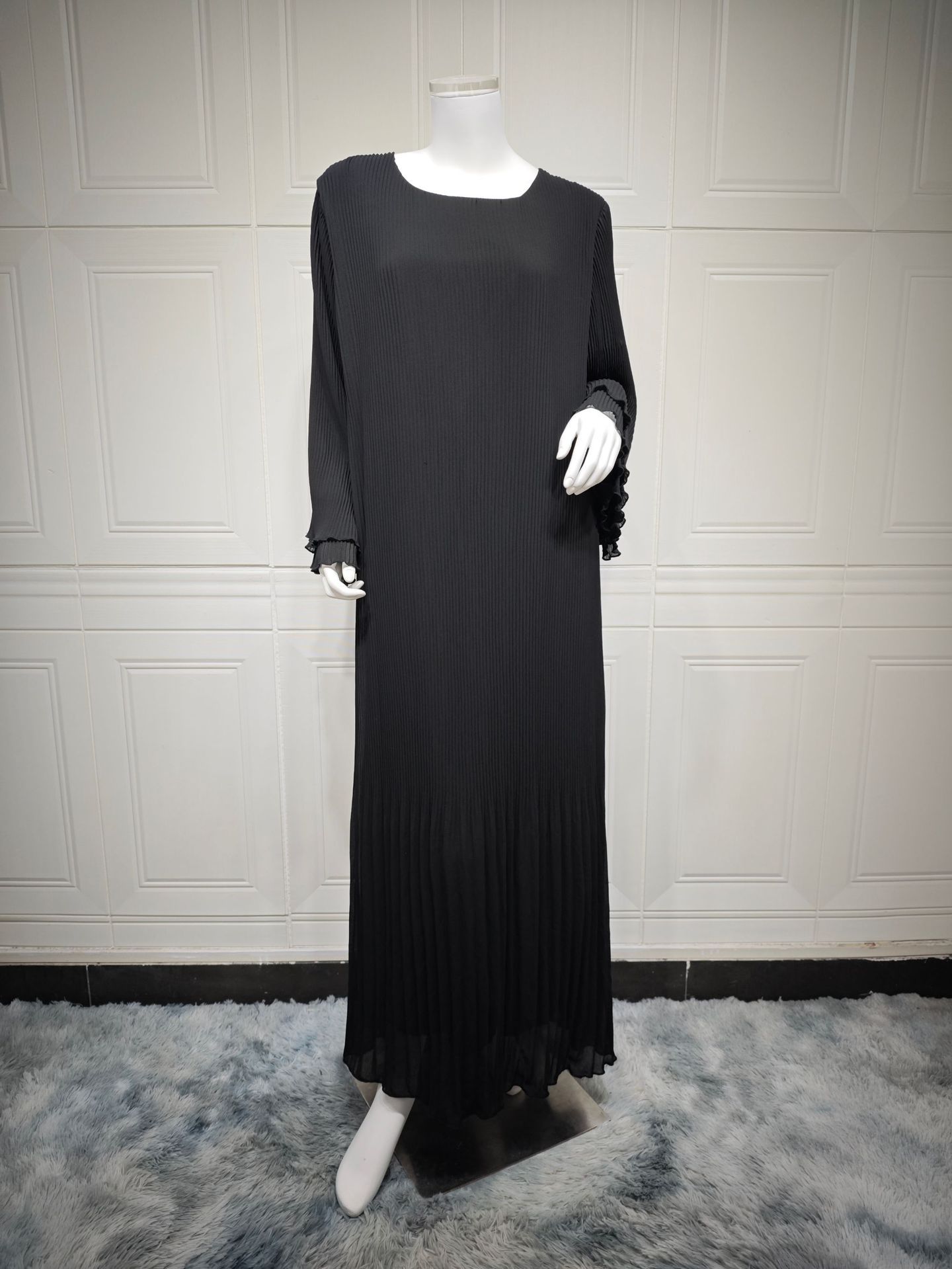 Chiffon Pleated Pullover Dress Dubai